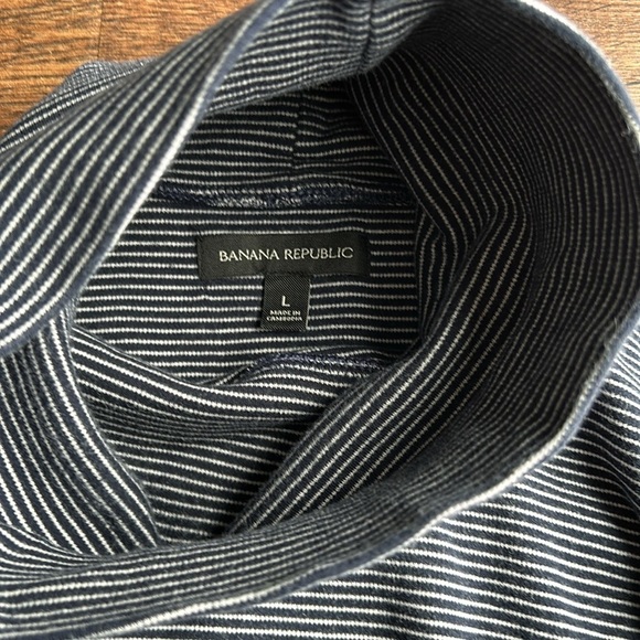 Banana Republic Striped Turtleneck Sweater | Striped Sweater | Stripes | Preppy - Picture 4 of 7
